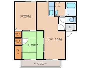 パークヒルズ小羽山Ｂ・Ｃ・Ｄの物件間取画像